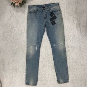Yves Saint Laurent Distressed Jeans